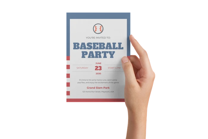 Baseball Party Einladungsvorlagen