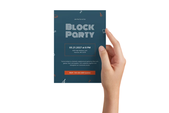 Blockparty-Einladungsvorlagen