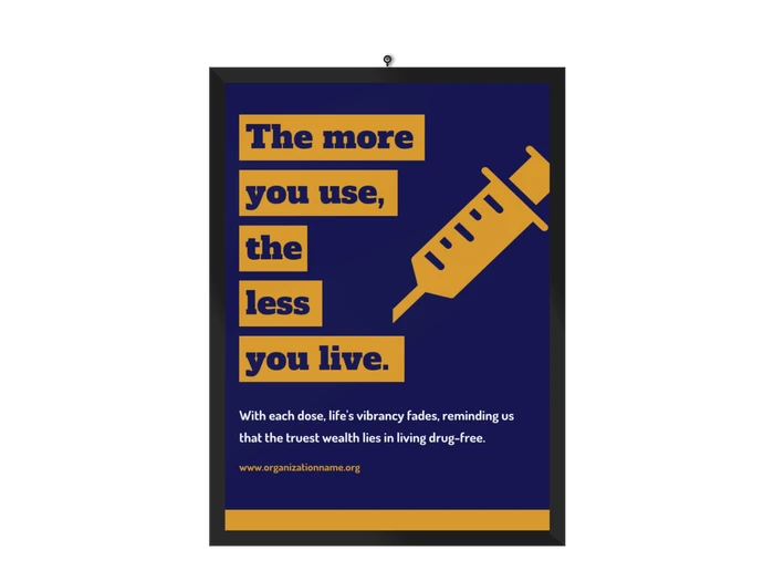 Modelos de cartazes de conscientização sobre drogas