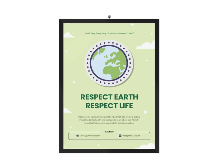 Modelli di poster per la Giornata della Terra