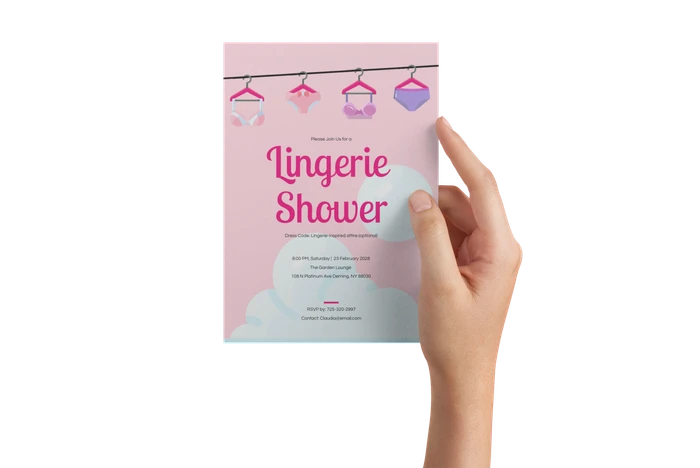lingerie shower einladungsvorlagen