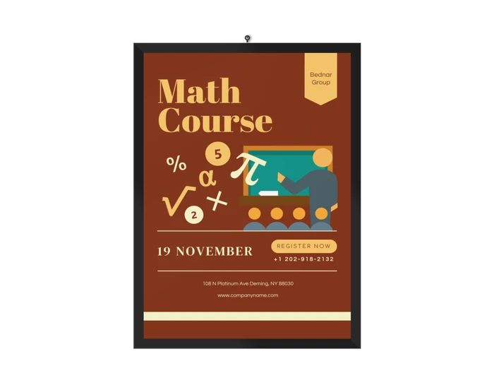 Modelli di poster di matematica