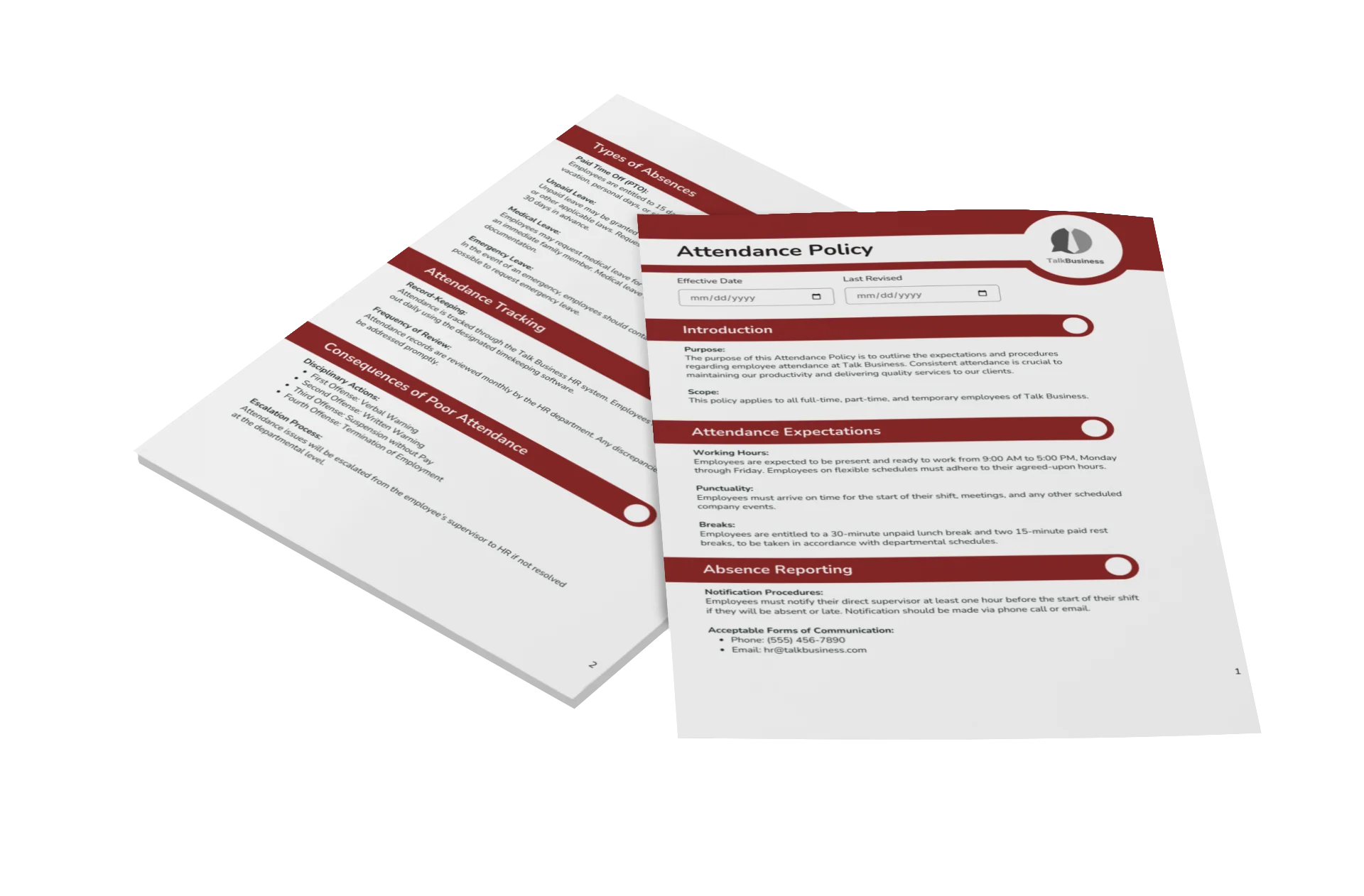 human resources policy manual templates