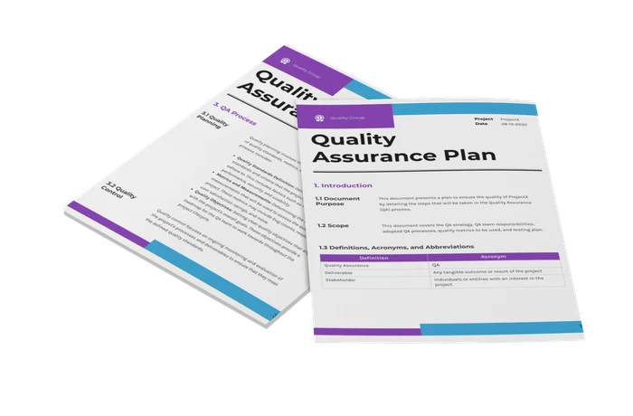 Plantillas de planes de garantía de calidad