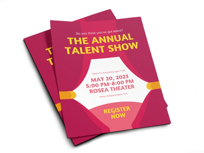 Talentshow Flyer -Vorlagen