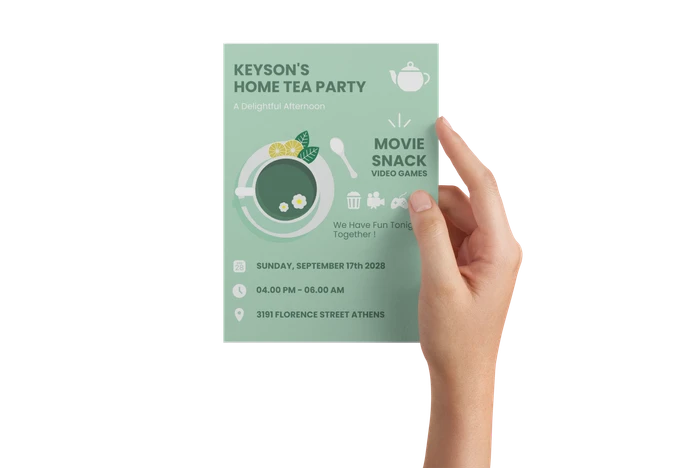 Tea Party Einladungsvorlagen