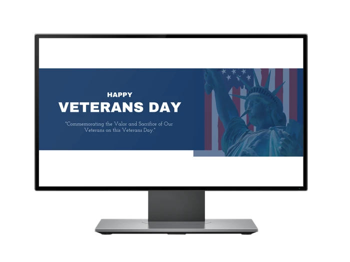veterans day banner vorlagen