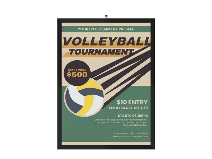 Plantillas de pósteres de voleibol