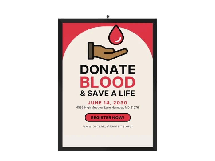 Modelli di poster per la giornata mondiale del donatore di sangue